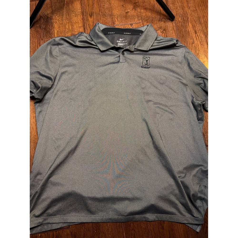 Nike Golf Dri-FIT TPC Sugarloaf Polo Mens XXL Gray Short Sleeve Standard Fit